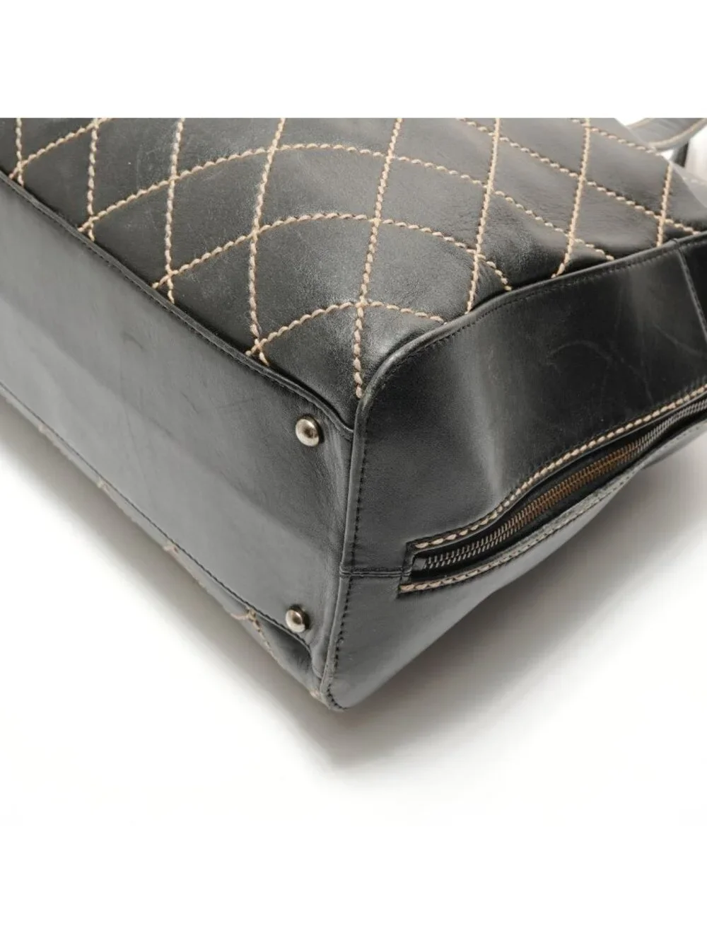 Chanel Handbag Wild Stitch Tote - Picture 6 of 10